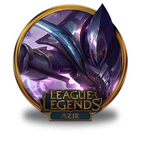 Azir Galactic Icon League Of Legends Gold Border Iconset