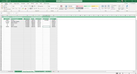 Accounts Payable Excel Template Simple Sheets