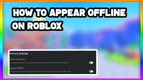 How To Appear Offline On Roblox Appear Offline Youtube