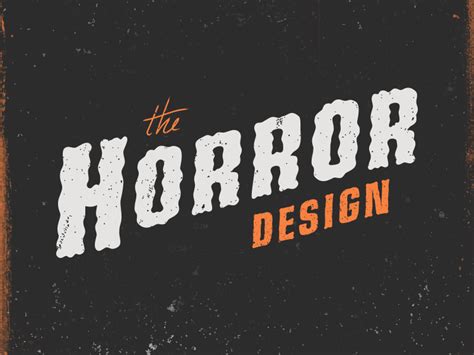 The Horror Design Halloween Typography Design Halloween Typography