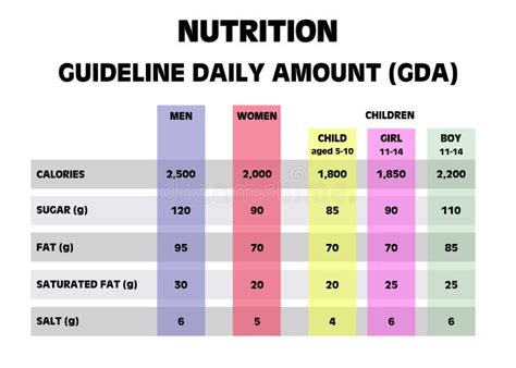 Daily Nutritional Chart For Seniors
