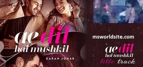 Ae dil hai mushkil is a 2016 movie and it contains 9 mp3 songs that can be downloaded below. Bulleya Guitar Tabs / Lead - Ae Dil Hai Mushkil | Amit ...