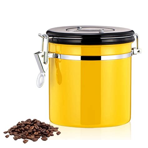 Are you looking for vacuum coffee bean storage containers? 800ml Stainless Steel Sealed Food Coffee Grounds Bean ...