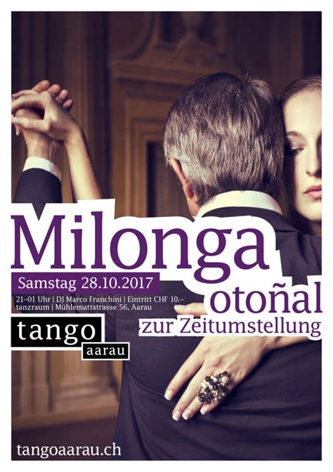 Samstag Oktober Milonga Mit DJ Marco Franchini Tangoaarau