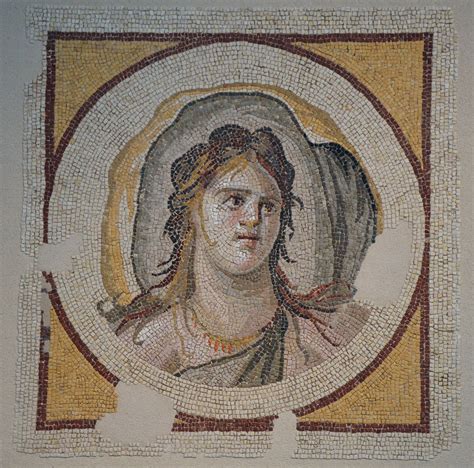 Mosaic Depicting A Feminine Personification From The Boat Flickr