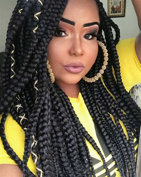 Best Jumbo Box Braids Hairstyles Page Of Stayglam Hot Sex Picture