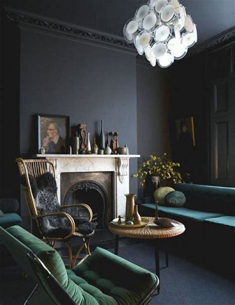 Using small patterns or patterns on only one wall makes the room look smaller. But this Room Is So Small: Color It Dark Anyway