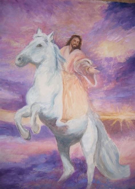 Jesus On Horse Print Of Original Painting By Judy Gard Original