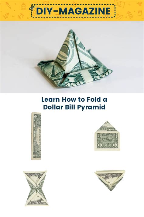 How To Make A Pyramid Using A Dollar Bill Dollar Bill Origami Money