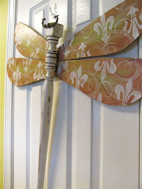 Table Leg Dragonfly Wall Or Garden Art Pink By Lucydesignsonline
