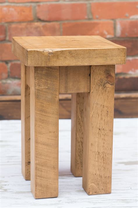 Fitted and freestanding furniture, storage & more, made tel: Rustic | Chunky Small Stool | Solid Wood | Raw Furniture ...