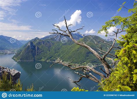 Traunsee Lake With Alps From Hill Kleiner Schonberg Austria Landscape
