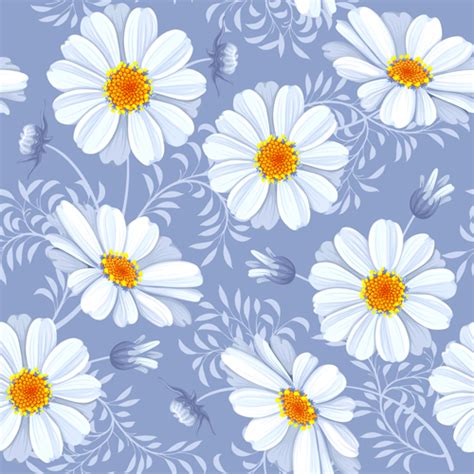 Free for commercial use no attribution required high quality images. Bright flowers design vector seamless pattern 03 - Vector ...