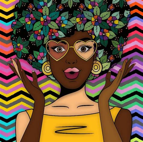 Natural Hair Art African Art Afrocentric Art Black Pride Art