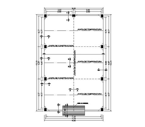 Beam Column Detail Floor Plan Drawing Defined In This Autocad File