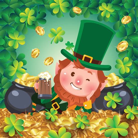 Saint Patricks Day Cartoon Leprechaun Concept 1914430 Vector Art At