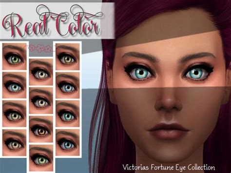 The Sims Resource Real Color Eye Collection By Fortunecookie1 • Sims 4