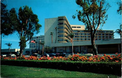 Vtg 1950s Beverly Hills Hotel Hilton California Ca Chrome Postcard 15
