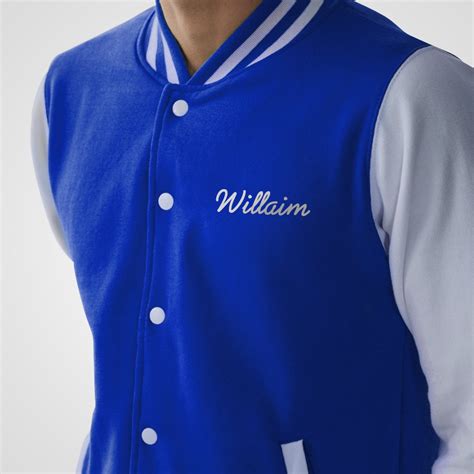 Personalised Name Letterman Jacket With Customised Text Choice Etsy