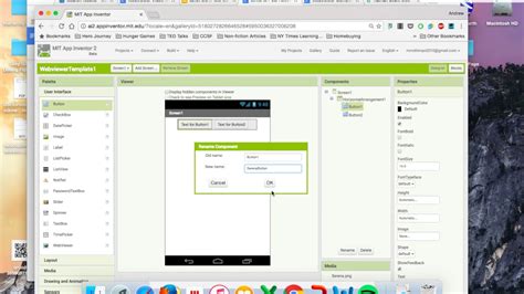 How to use the web viewer component in mit app inventor. Webviewer Starter App - YouTube