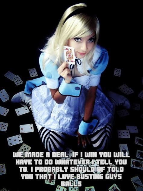 Alice In Wonderland Ball Busting Cosplay Femdom Rule Femdom Club