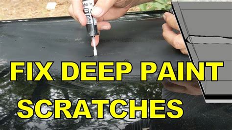 How To Fix Deep Paint Scratches Youtube