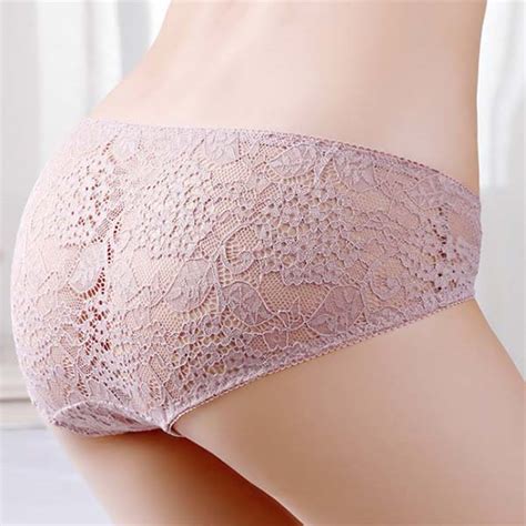 Sexy Jacquard Lace Panties Low Rise Brief Underwear