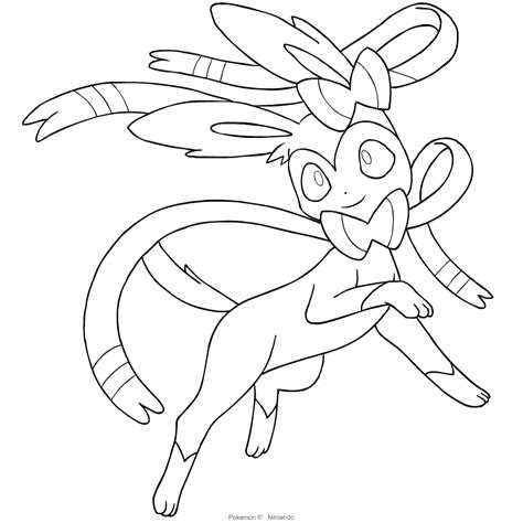 Sylveon Coloring Page I Wanted To Animate Them My Cruise Myway