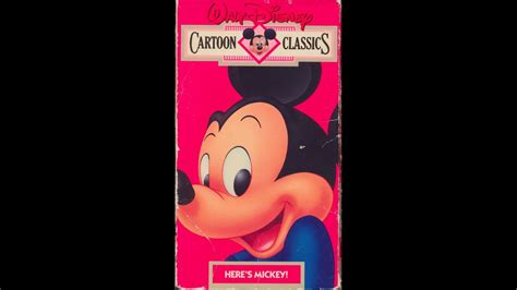 Walt Disney Cartoon Classics 1 Here S Mickey Vhs Vide