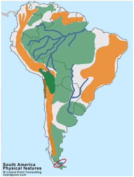 South America Landforms Diagram Quizlet