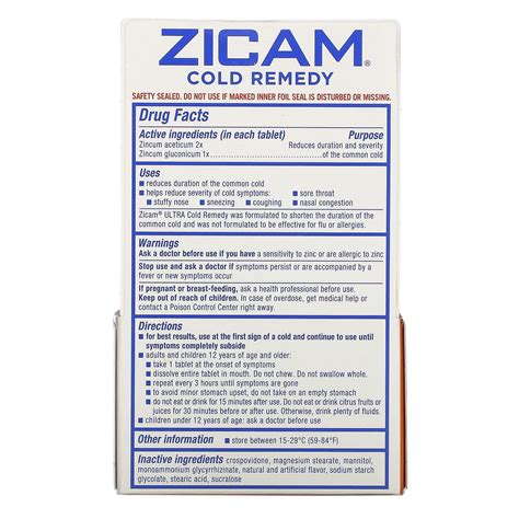 Zicam Ultra Cold Remedy Rapidmelts Orange Cream Flavor 18 Quick Dissolve Tablets Iherb