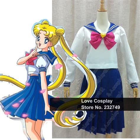 Japanese Anime Sailor Moon Cosplay Costume School Uniform Costume