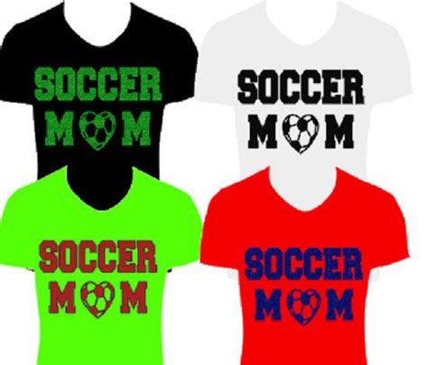 Glitter Soccer Mom Heat Transfer Soccer Mom Glitter Iron On Soccer