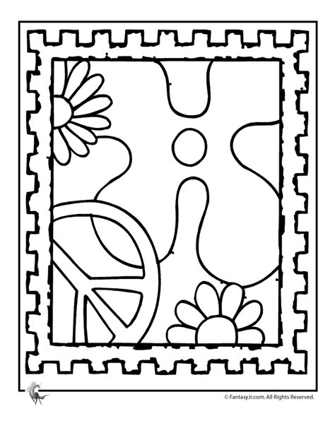 Christmas Stamp Coloring Page Sketch Coloring Page