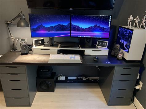 The IKEA Work/Play Setup - Finalized After Office Remodel | Room setup ...