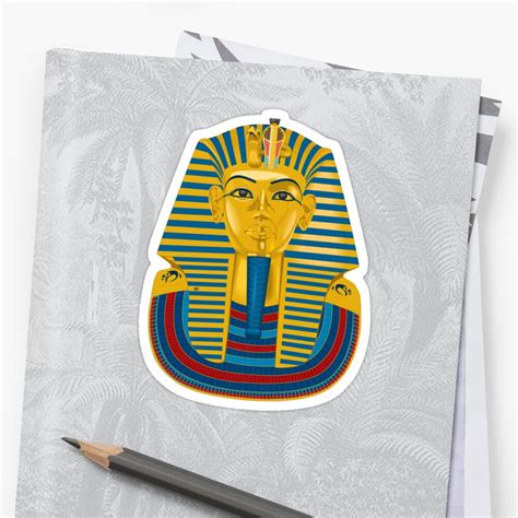 King Tut Mask Stickers By Culturalview Redbubble