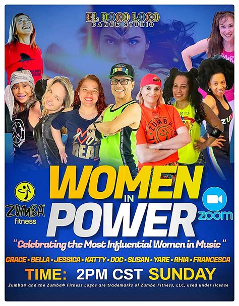 Women In Power Dance Party Virtual Online Zumba® Classes