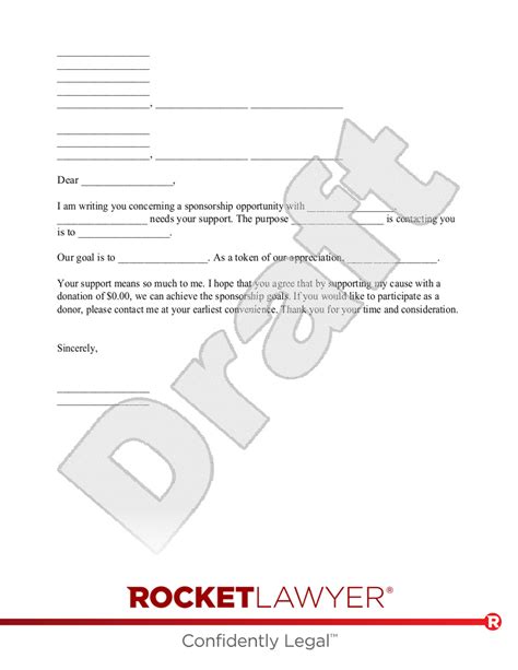Free Fundraising Letter Free To Print Save And Download