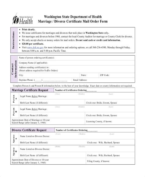 Divorce Certificate Template 8 Free Word Pdf Document Downloads