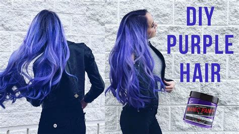 Dying My Hair Purple 💜 Manic Panic Ultra Violet Youtube