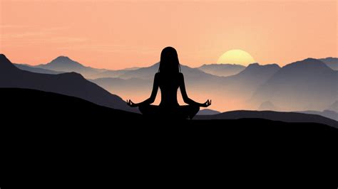 Yoga Sunset Mountains Woman Free Stock Photo Public Domain Pictures