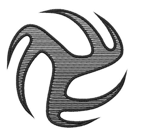 Tribal Volleyball Embroidery Design