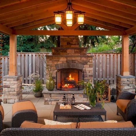 Ultimate Backyard Fireplace Sets The Outdoor Scene Home To Z Outdoor Covered Patio Patio