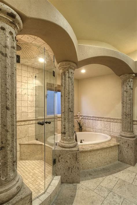 Pin by Allure Designs on A Roman Style Master Bathroom | Mediterranean