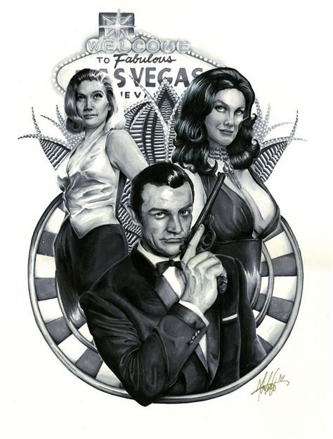 Diamonds Are Forever James Bond Fan Art Poster Artwork