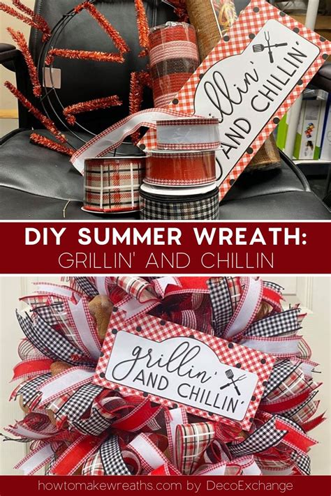 Diy Summer Wreath Grillin And Chillin How To Make Wreaths Wreath