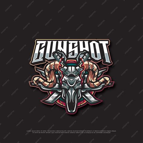 Premium Vector Skull Gun Mascot Logo