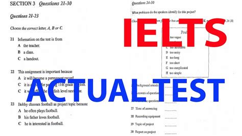 IELTS LISTENING RECENT ACTUAL TEST WITH ANSWERS IELTS REAL EXAM