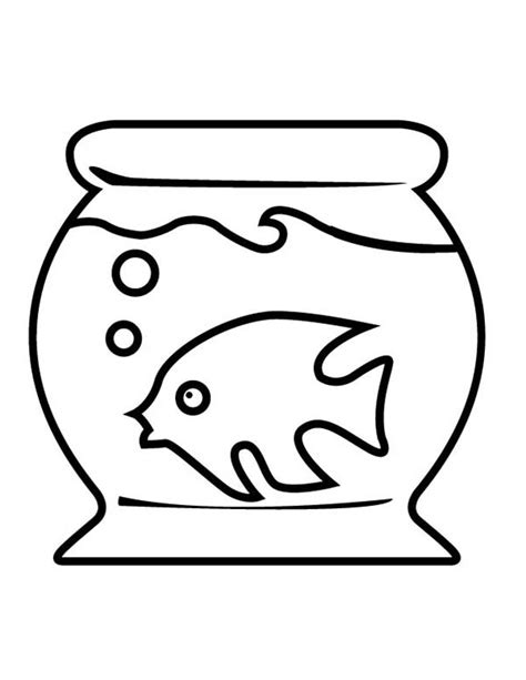 fish tank   fish  coloring page netart