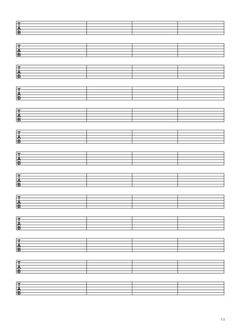 Blank Guitar Tab Sheet Music Pdf Free Guitar Chord Chart Blanks To